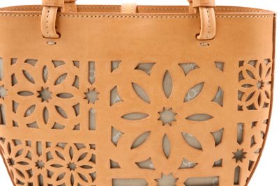 genten ゲンテン Sail Cut Work セイルカットワーク 手さげバッグ 44586