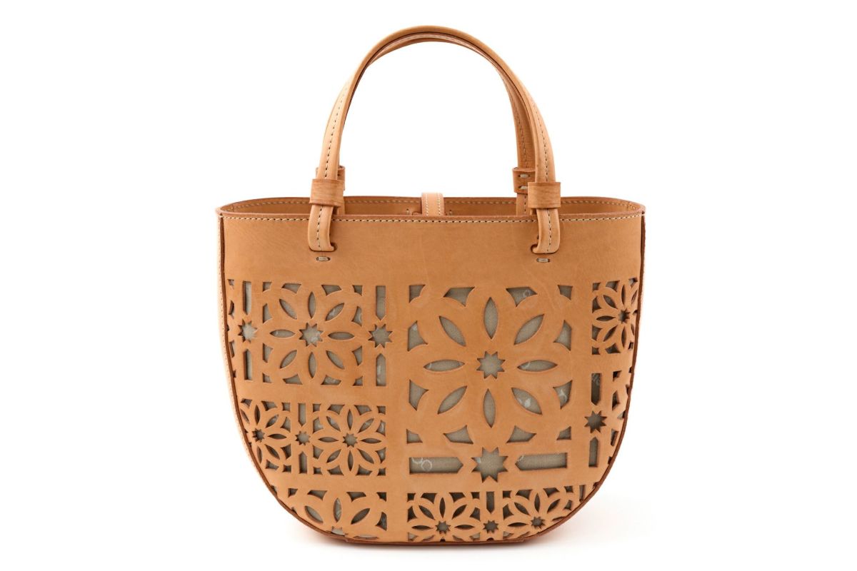 genten ゲンテン Sail Cut Work セイルカットワーク 手さげバッグ 44586