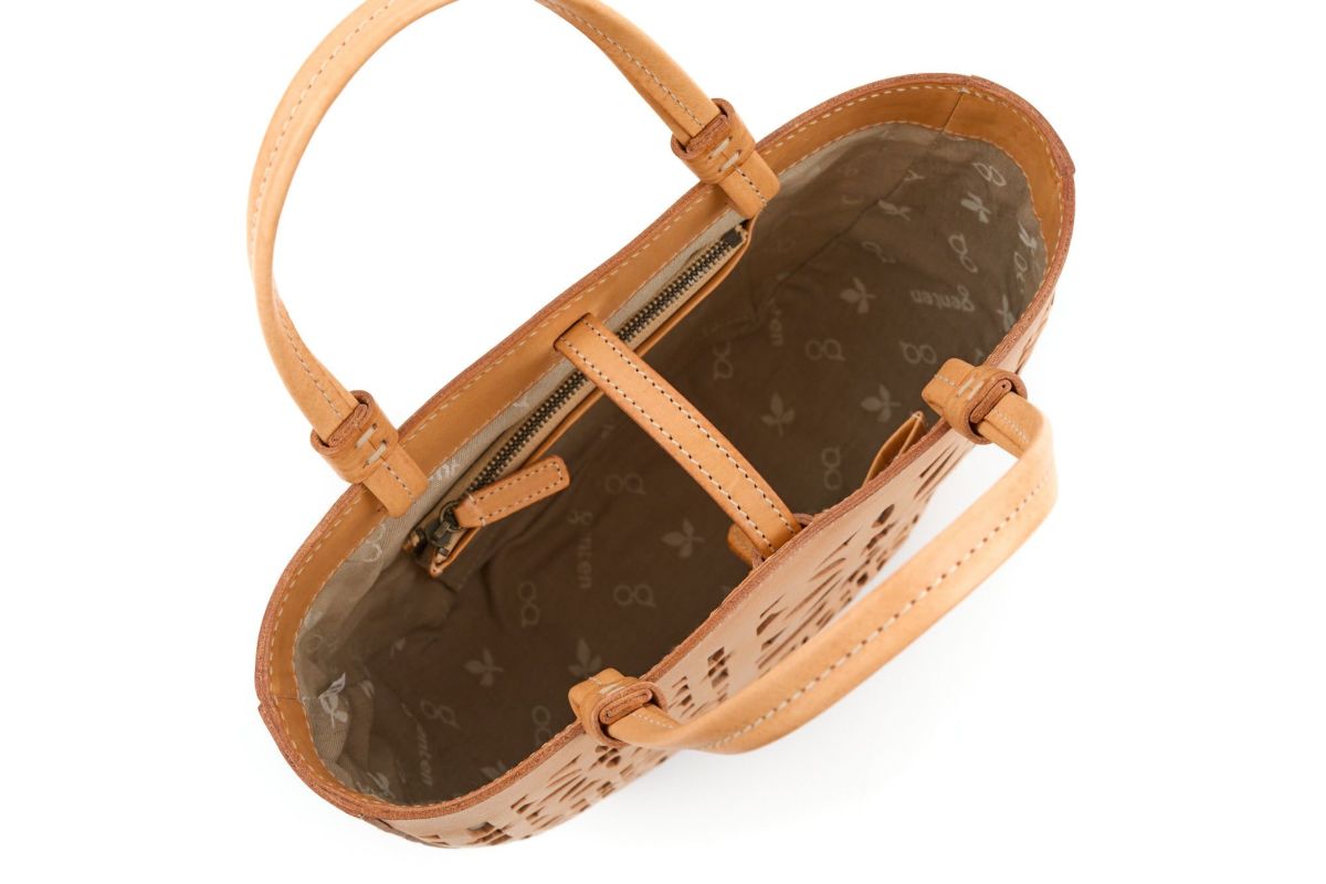 genten ゲンテン Sail Cut Work セイルカットワーク 手さげバッグ 44586