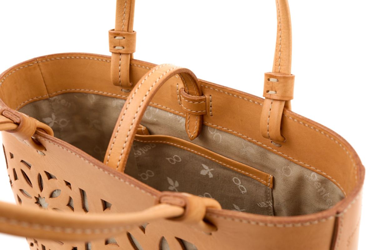 genten ゲンテン Sail Cut Work セイルカットワーク 手さげバッグ 44586