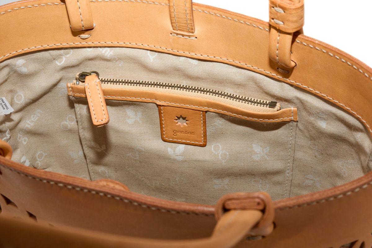 genten ゲンテン Sail Cut Work セイルカットワーク 手さげバッグ 44586