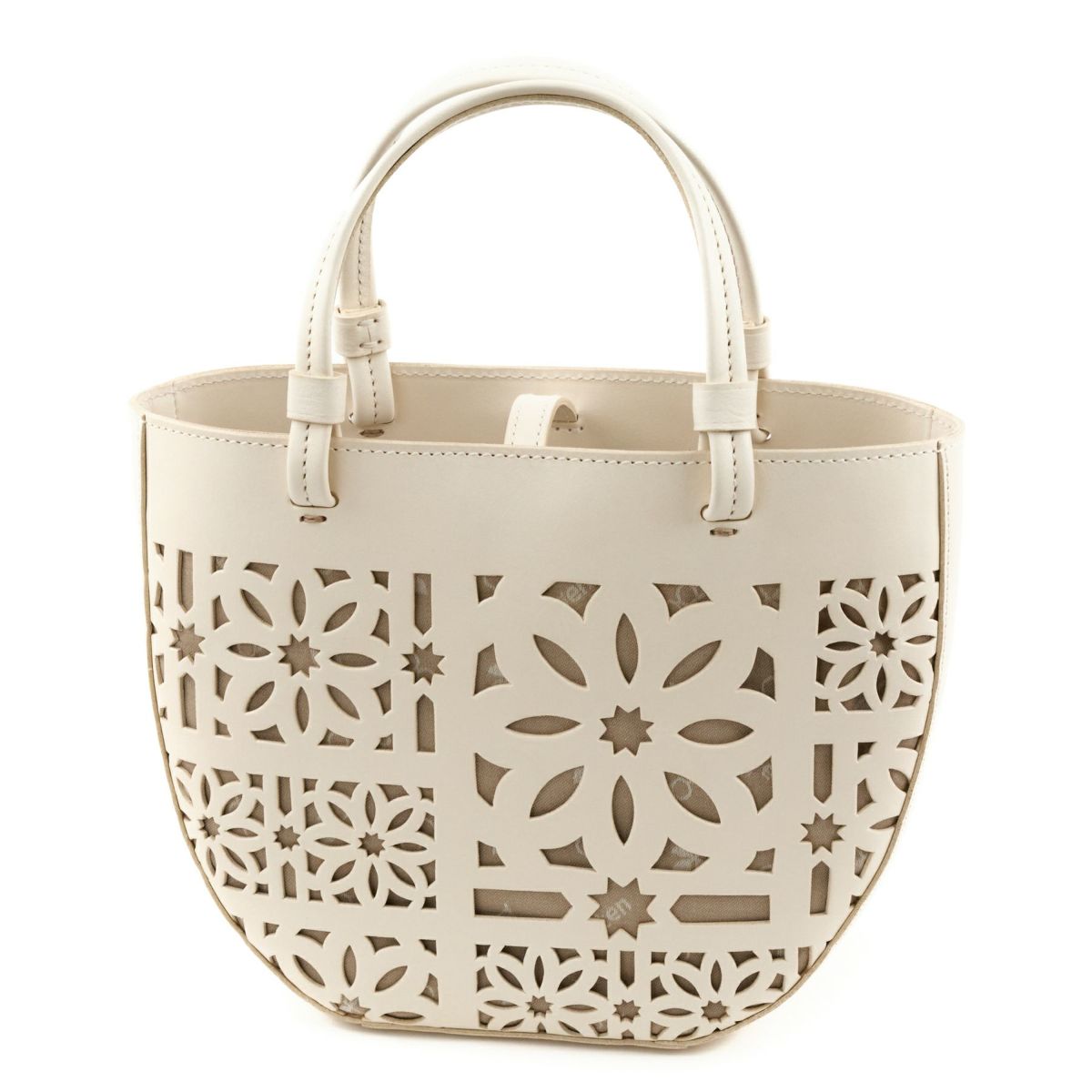 genten ゲンテン Sail Cut Work セイルカットワーク 手さげバッグ 44586