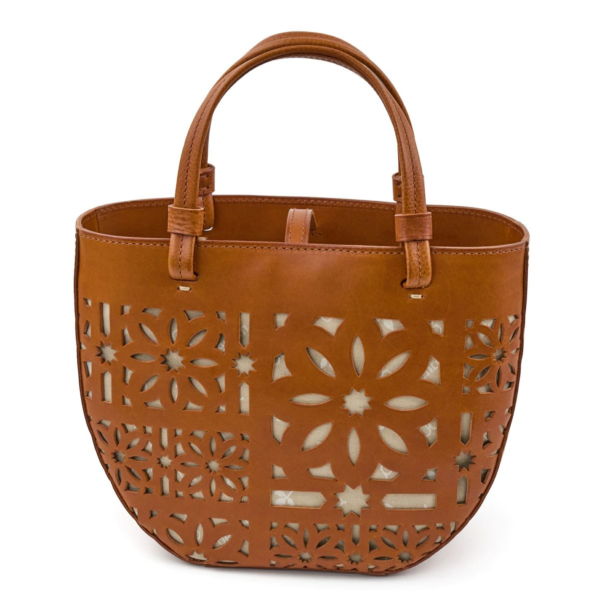 genten ゲンテン Sail Cut Work セイルカットワーク 手さげバッグ 44586