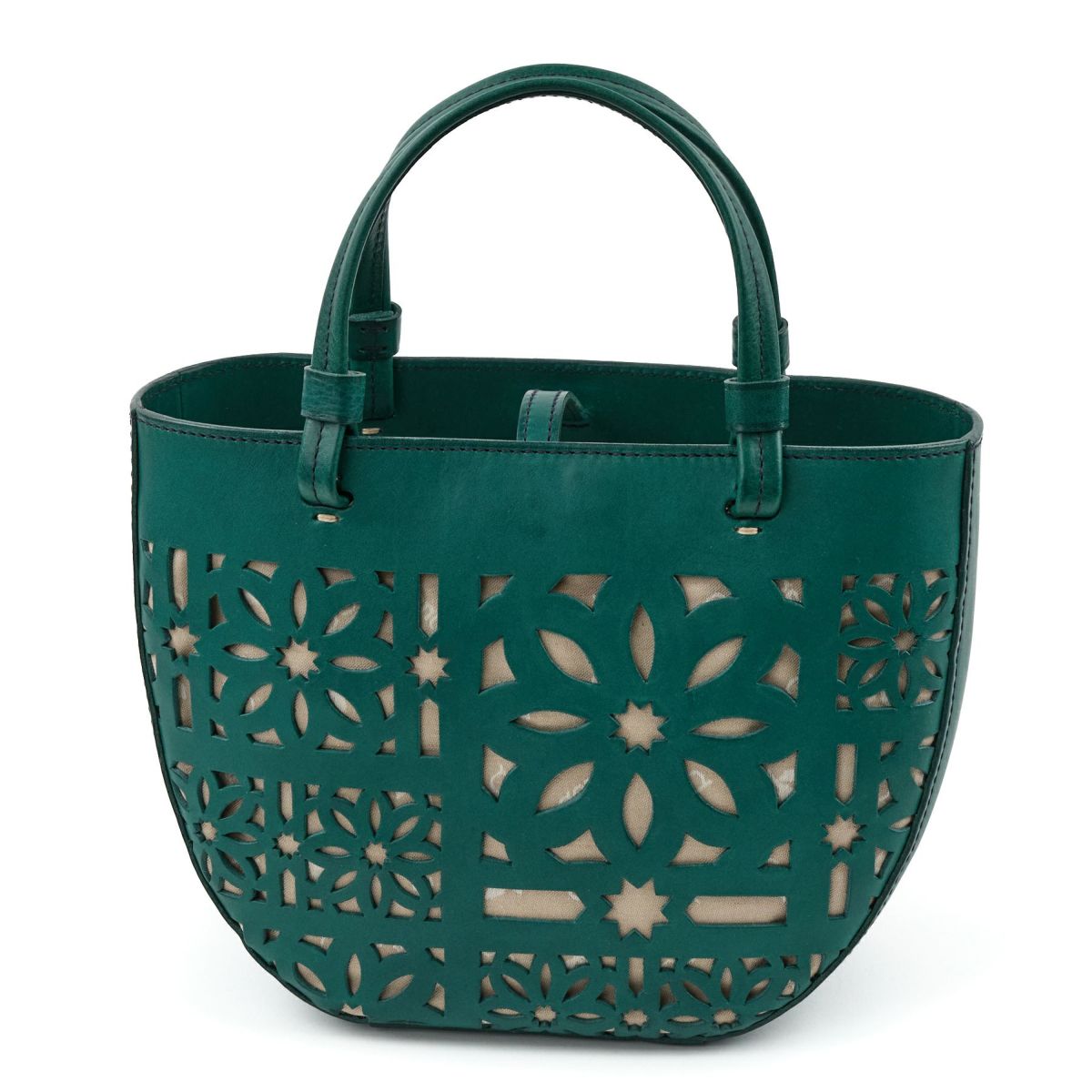 genten ゲンテン Sail Cut Work セイルカットワーク 手さげバッグ 44586