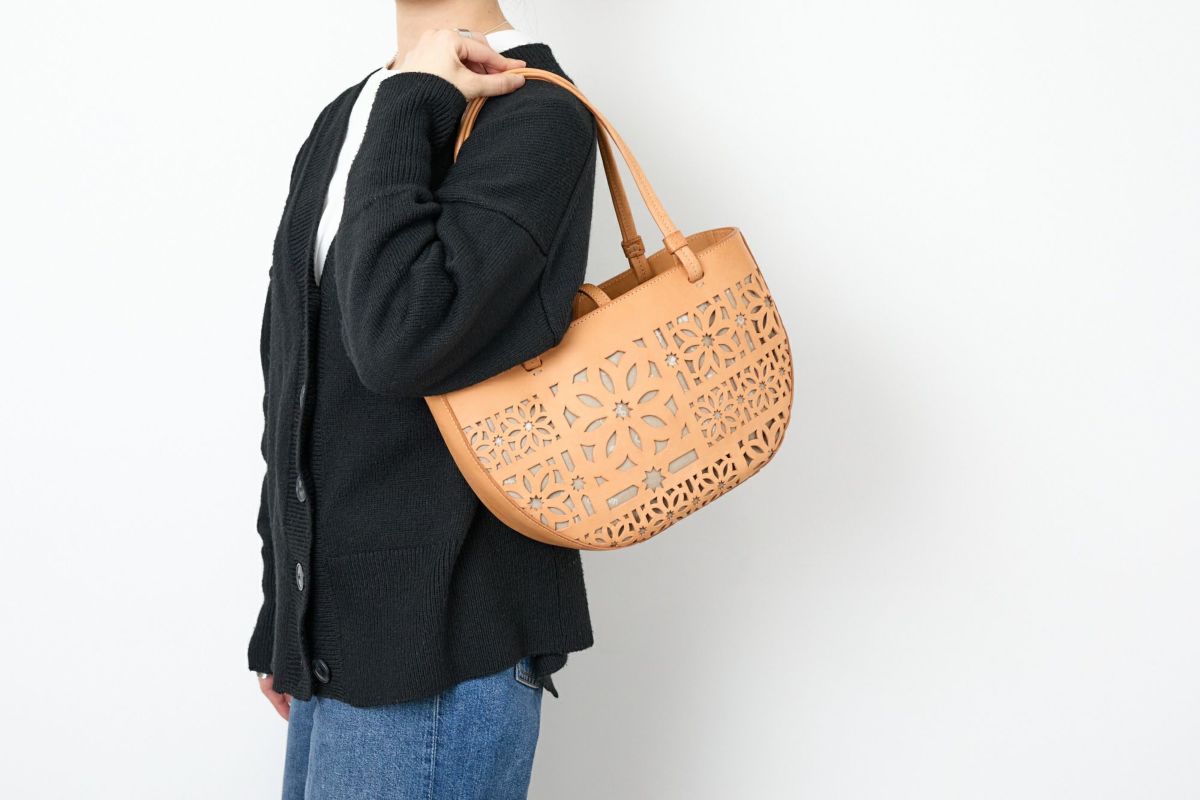 genten ゲンテン Sail Cut Work セイルカットワーク トートバッグ 44585