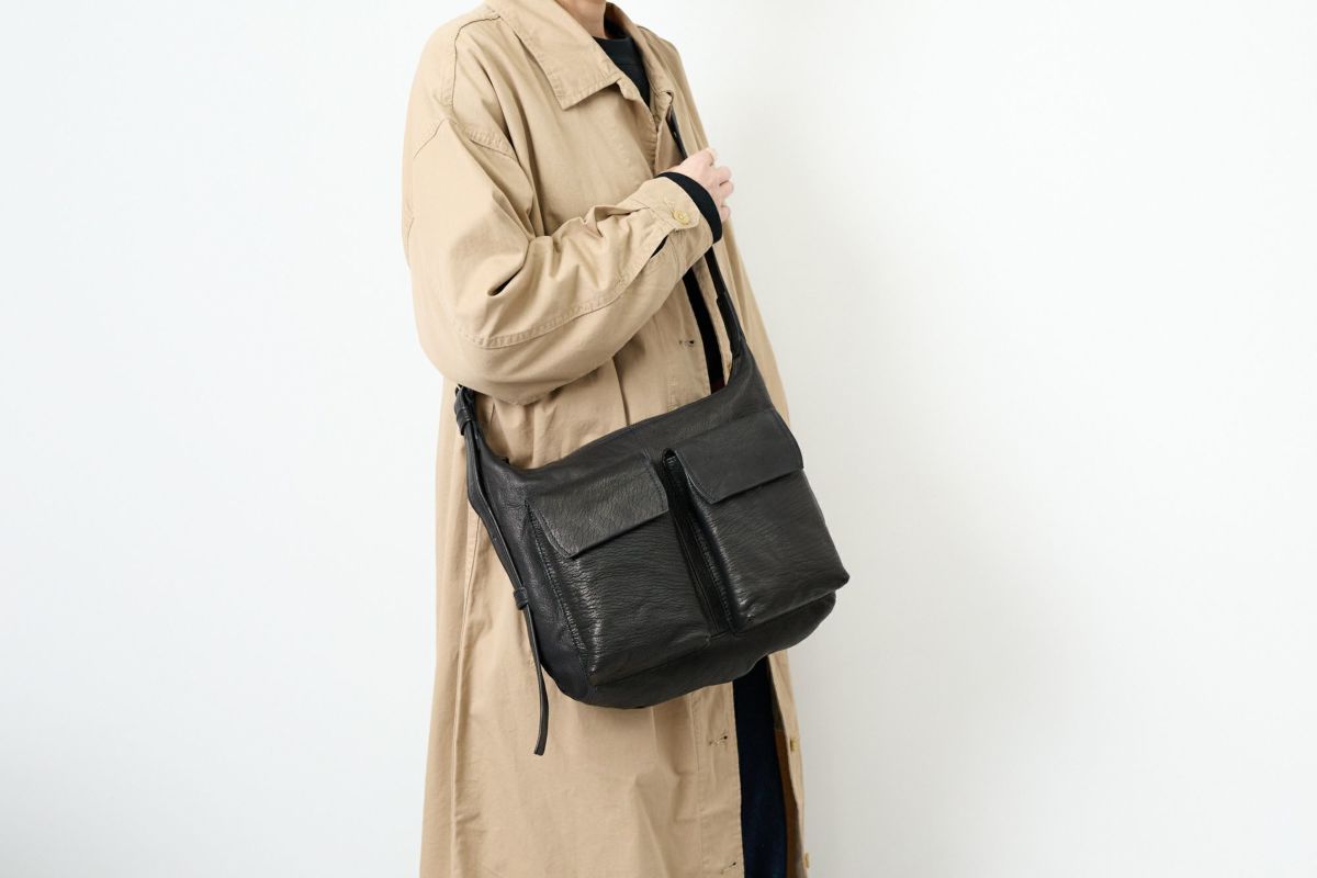 genten ゲンテン ゴートシュリンク ショルダーバッグ 44637