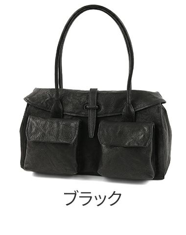 genten ゲンテン ゴートシュリンク かぶせ付きトートバッグ 44636