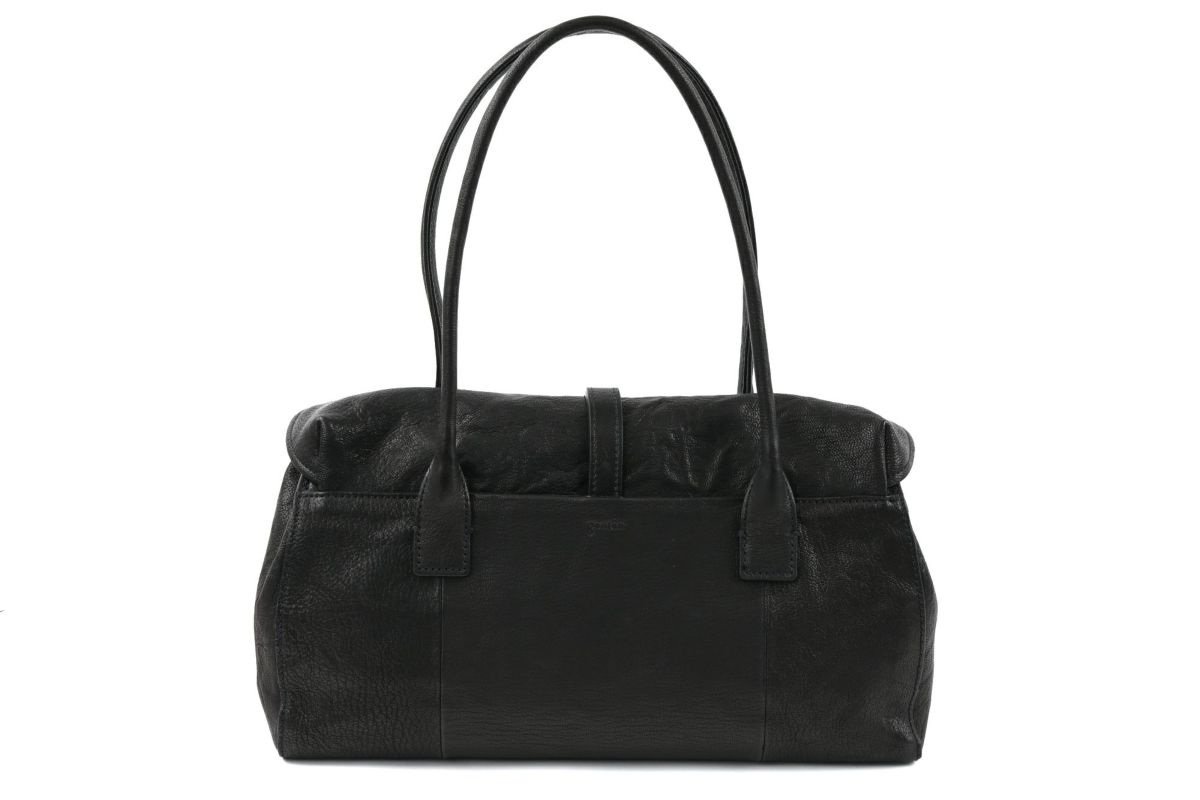 genten ゲンテン ゴートシュリンク かぶせ付きトートバッグ 44636