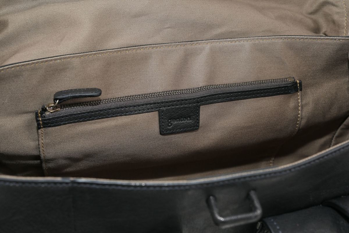 genten ゲンテン ゴートシュリンク かぶせ付きトートバッグ 44636