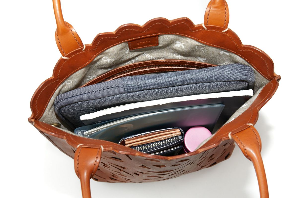 genten ゲンテン Garden cutwork ガーデンカットワーク トートバッグ 43950