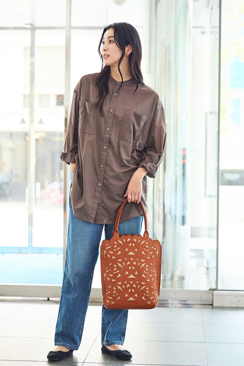 genten ゲンテン Garden cutwork ガーデンカットワーク トートバッグ 43950