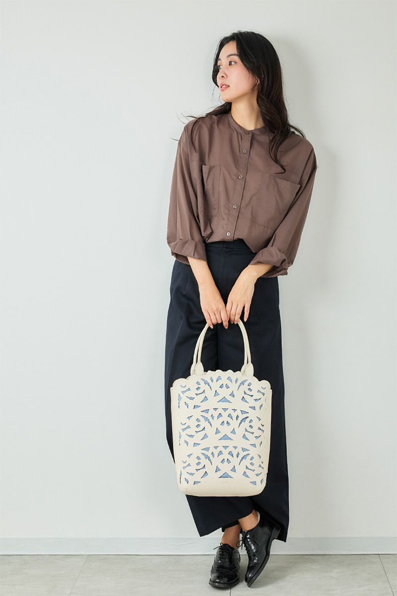 genten ゲンテン Garden cutwork ガーデンカットワーク トートバッグ 43950