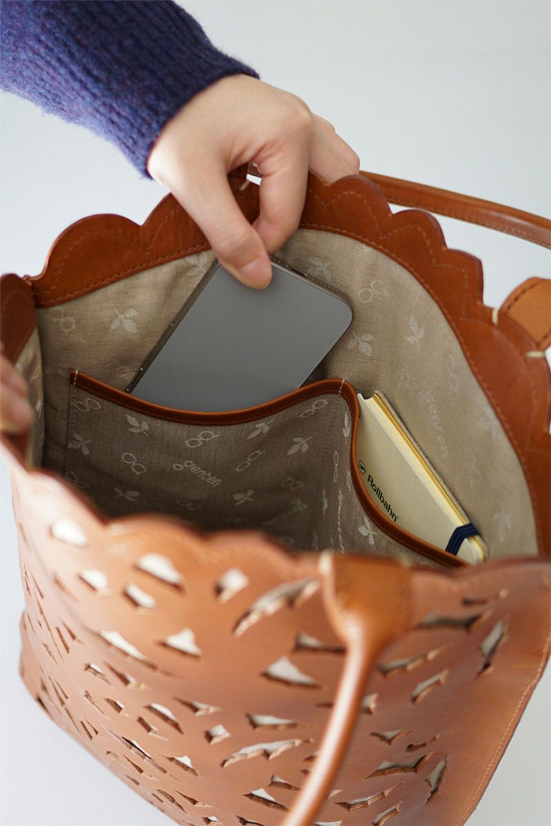 genten ゲンテン Garden cutwork ガーデンカットワーク トートバッグ 43950