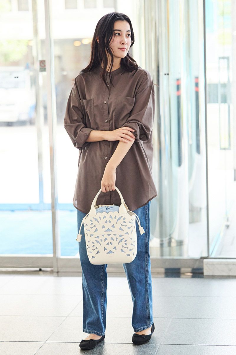 genten ゲンテン Garden cutwork ガーデンカットワーク トートバッグ 43951