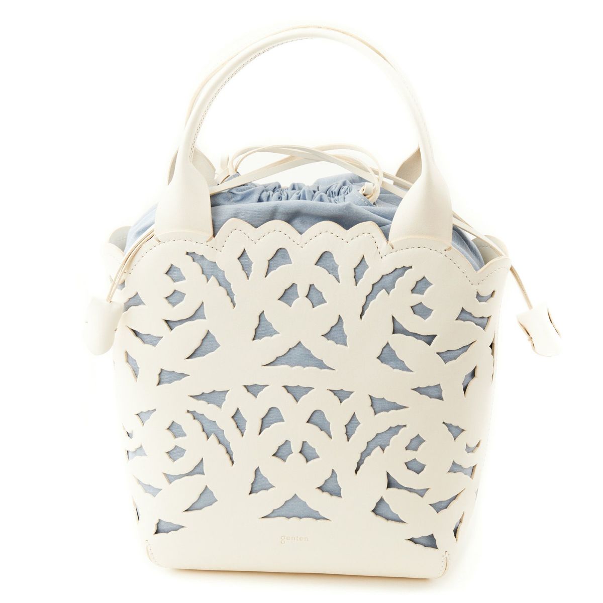 genten ゲンテン Garden cutwork ガーデンカットワーク トートバッグ 43951