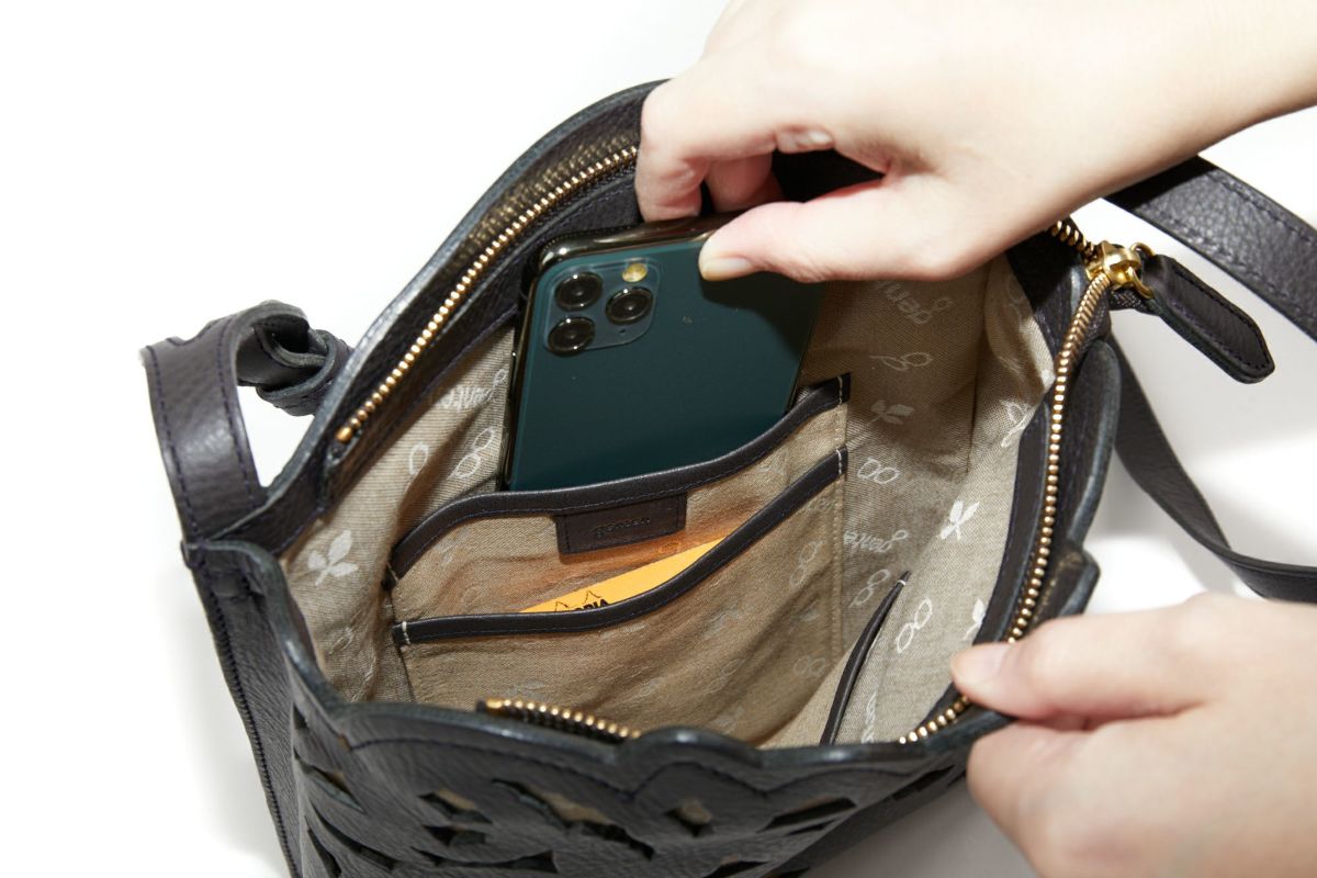 genten ゲンテン Garden cutwork ガーデンカットワーク ショルダーバッグ 43952