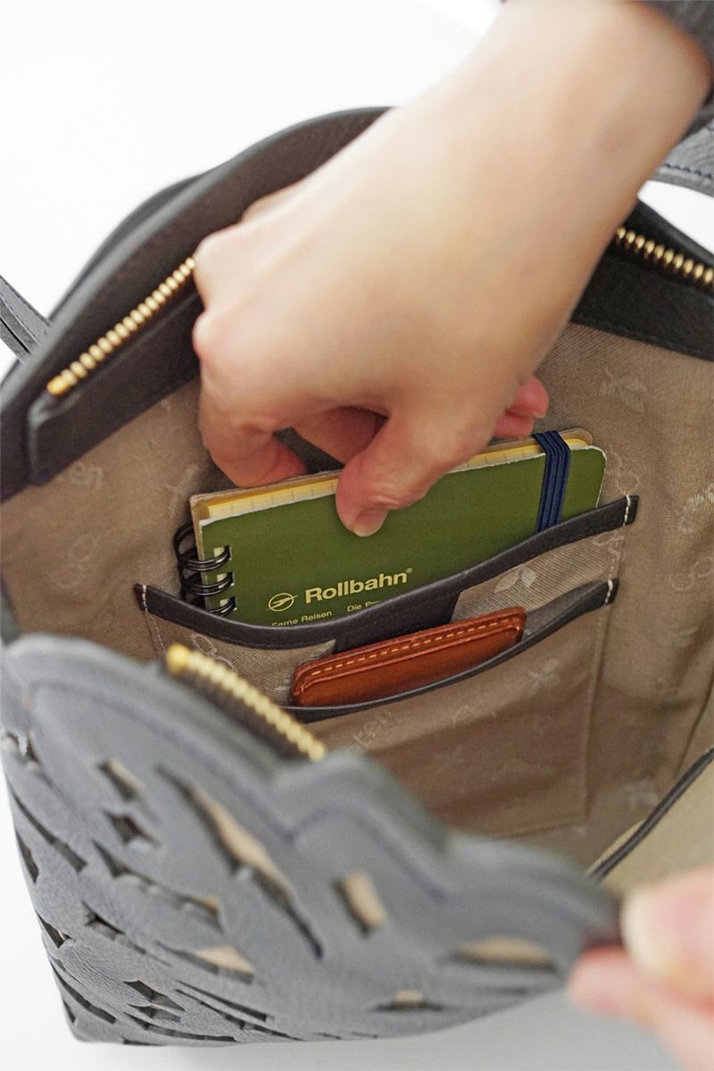 genten ゲンテン Garden cutwork ガーデンカットワーク ショルダーバッグ 43952