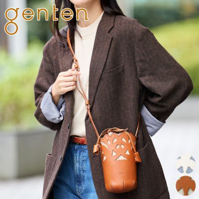 genten ゲンテン Garden cutwork ガーデンカットワーク ショルダーバッグ 43953