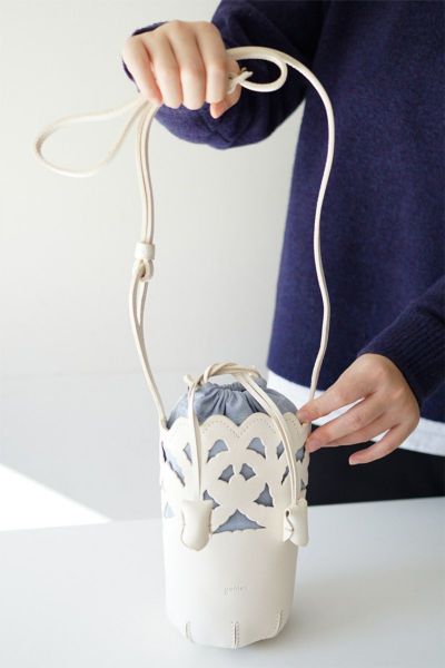 genten ゲンテン Garden cutwork ガーデンカットワーク ショルダーバッグ 43953