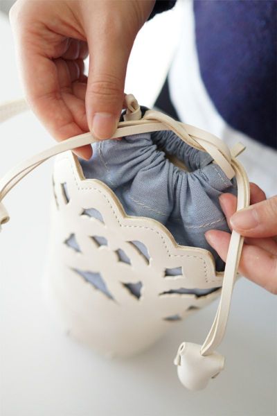 genten ゲンテン Garden cutwork ガーデンカットワーク ショルダーバッグ 43953