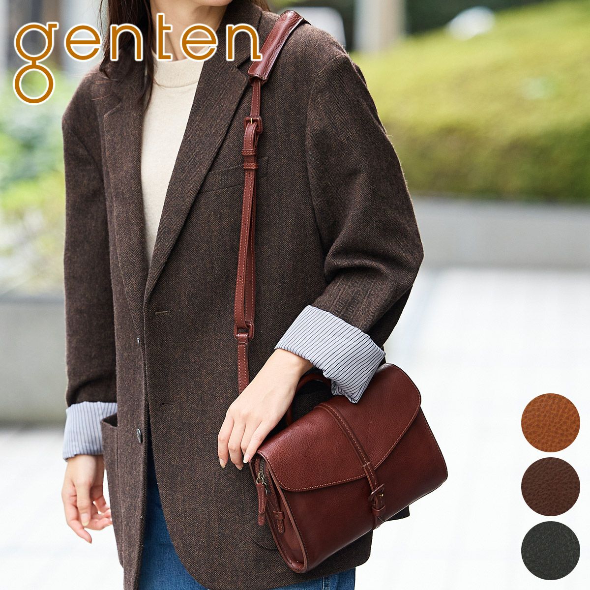 genten ゲンテン Tosca Superiore トスカスペリオーレ ショルダーバッグ 44527