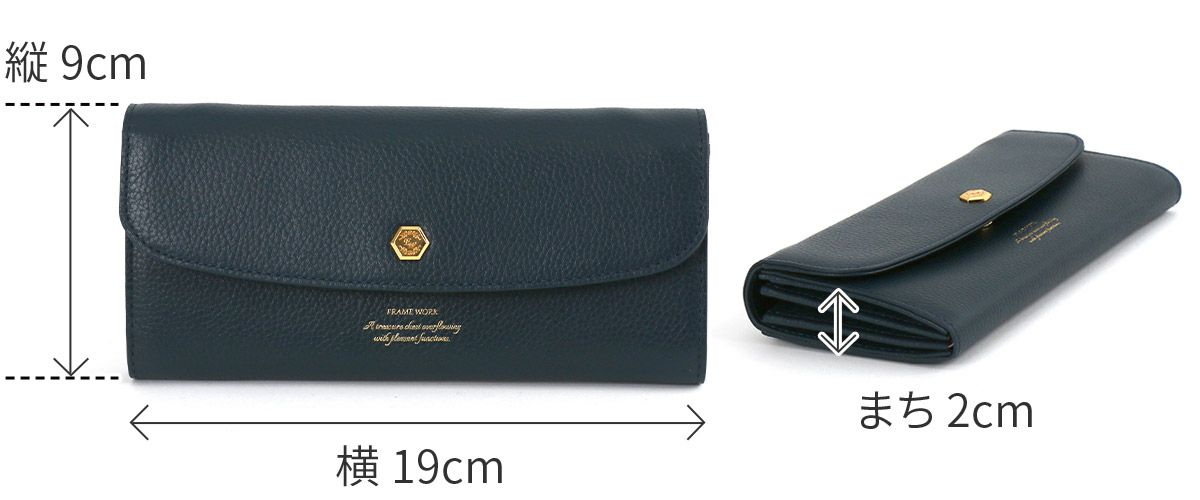 FRAME WORK フレームワーク クイック 小銭入れ付き長財布 0045062