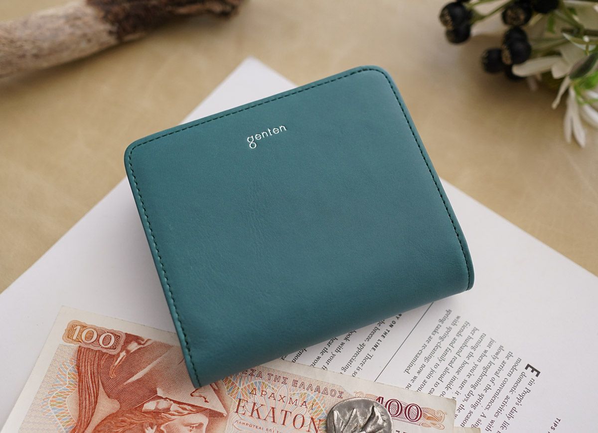 genten ゲンテン Pia ピア 小銭入れ付き二つ折り財布 44646