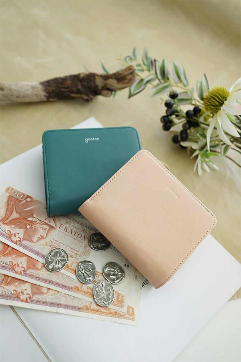 genten ゲンテン Pia ピア 小銭入れ付き二つ折り財布 44646