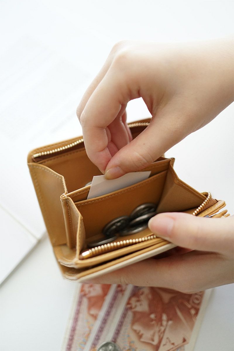 genten ゲンテン Pia ピア 小銭入れ付き二つ折り財布 44646