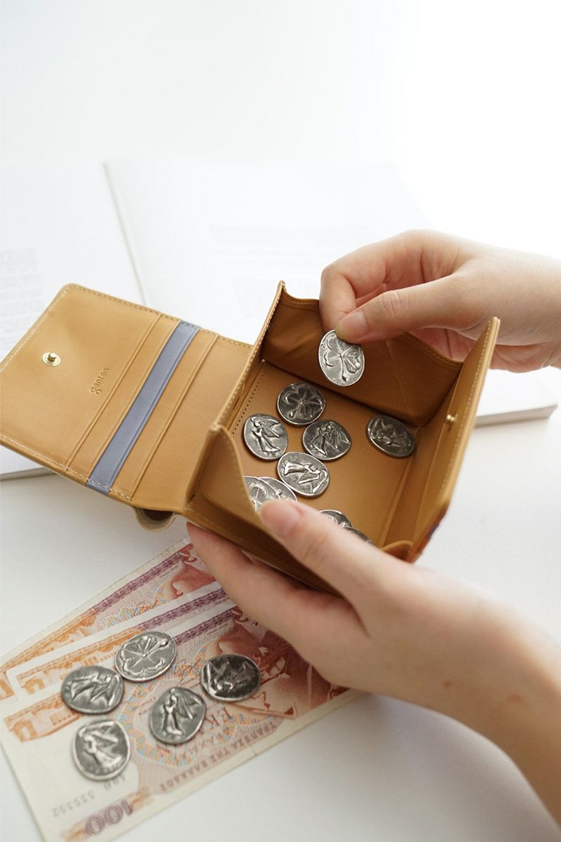 genten ゲンテン Pia ピア 小銭入れ付き二つ折り財布 44647