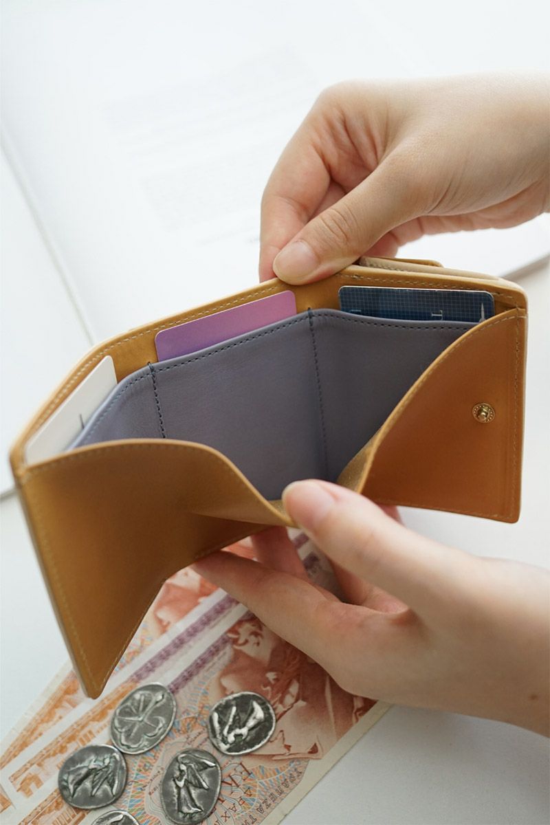 genten ゲンテン Pia ピア 小銭入れ付き三つ折り財布 44648