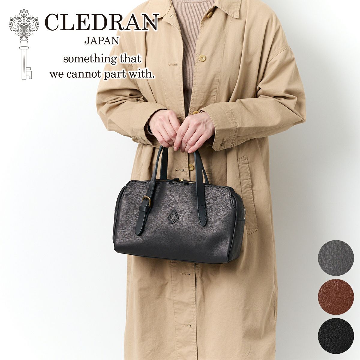 CLEDRAN クレドラン GALE ガレ ポケットボストンバッグ CR-CL3817