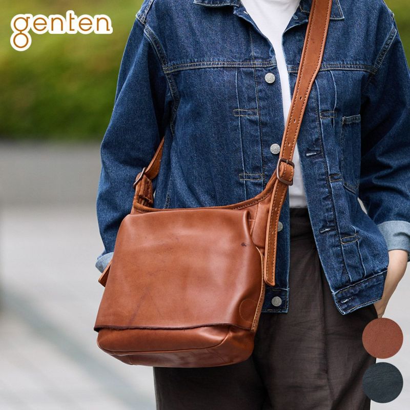 genten ゲンテン ホースレザーバッグ ショルダーバッグ 44613