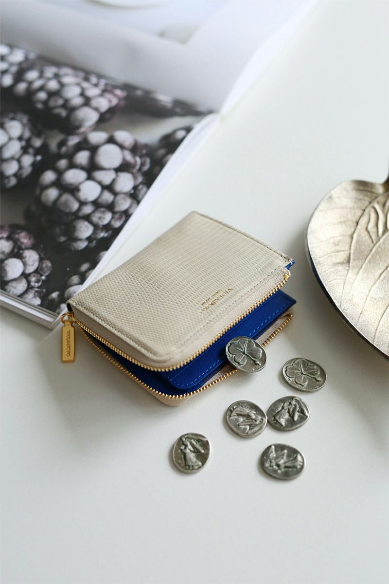 VIOLAd'ORO ヴィオラドーロ PORTA ポルタ 二つ折りL字型財布 V-5056