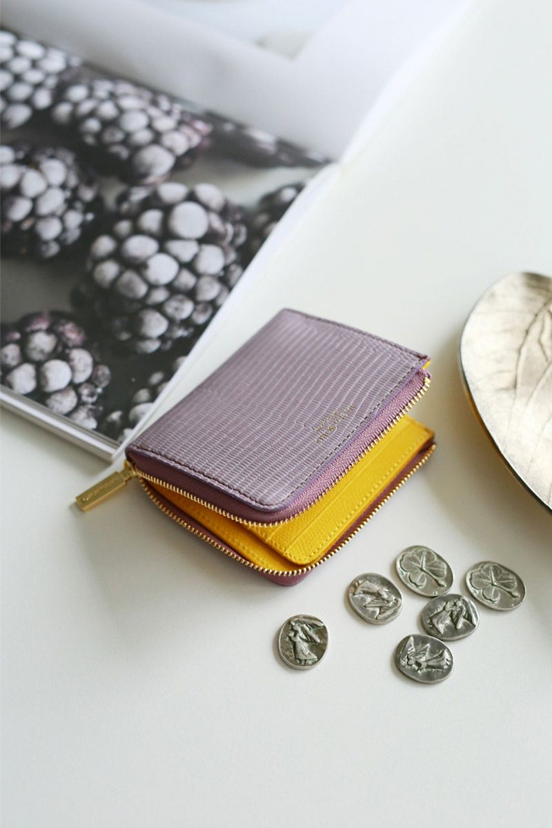 VIOLAd'ORO ヴィオラドーロ PORTA ポルタ 二つ折りL字型財布 V-5056