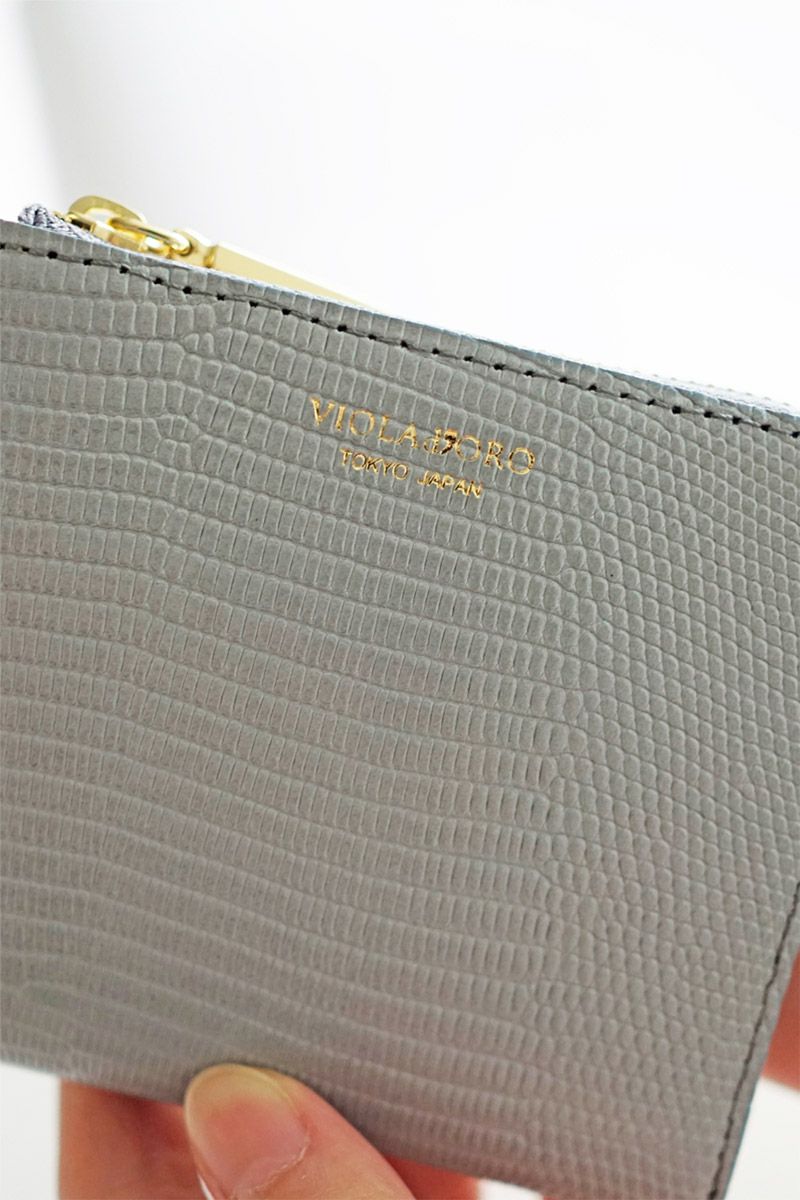 VIOLAd'ORO ヴィオラドーロ PORTA ポルタ 二つ折りL字型財布 V-5056