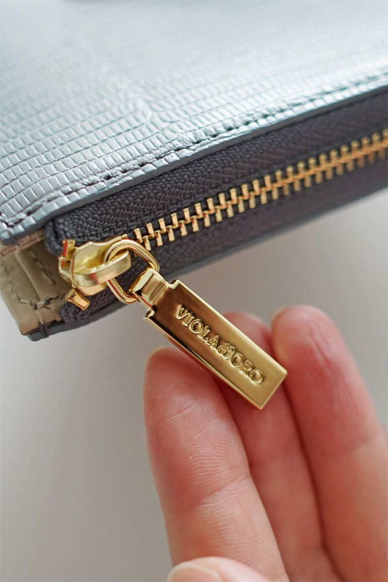 VIOLAd'ORO ヴィオラドーロ PORTA ポルタ 二つ折りL字型財布 V-5056