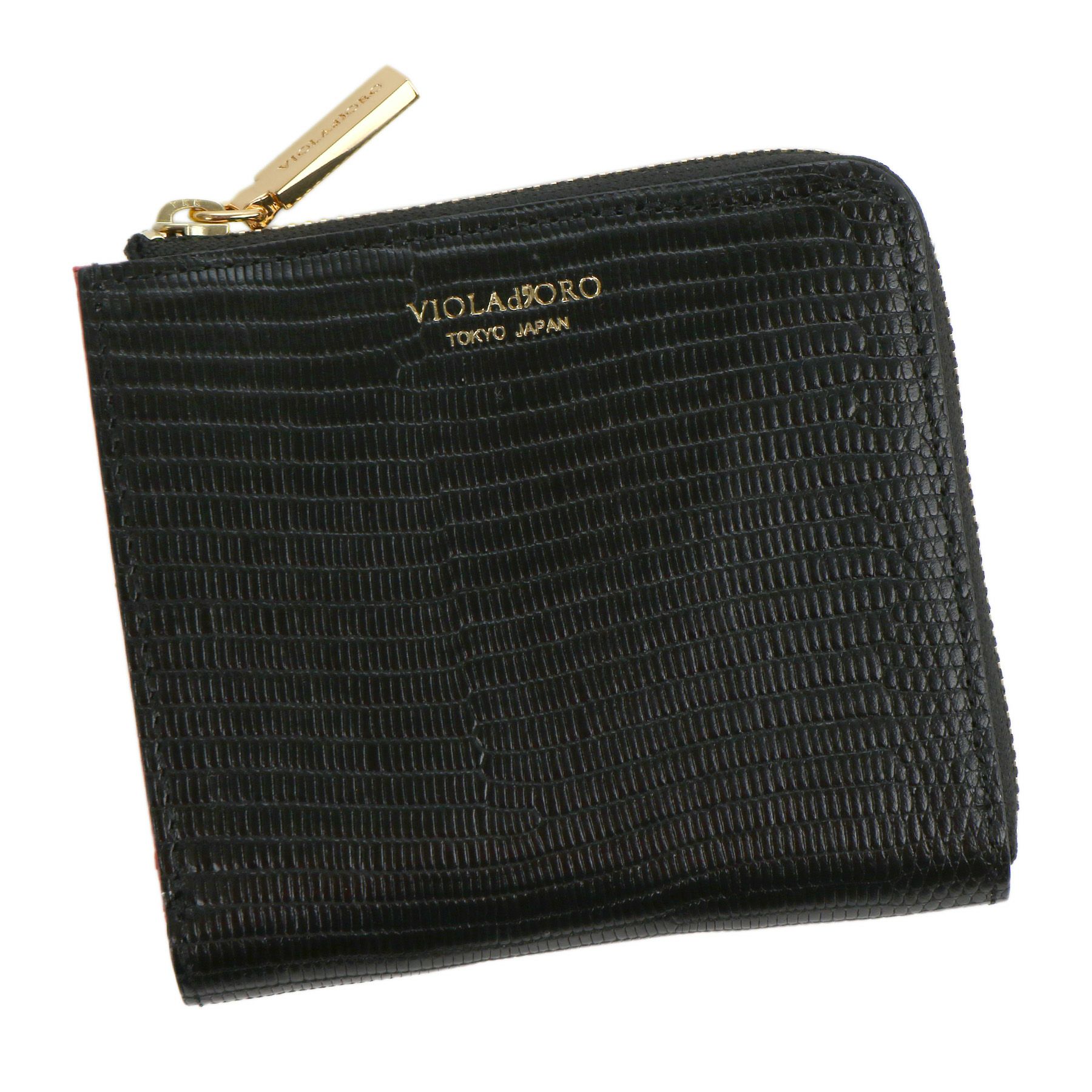 VIOLAd'ORO ヴィオラドーロ PORTA ポルタ 二つ折りL字型財布 V-5056