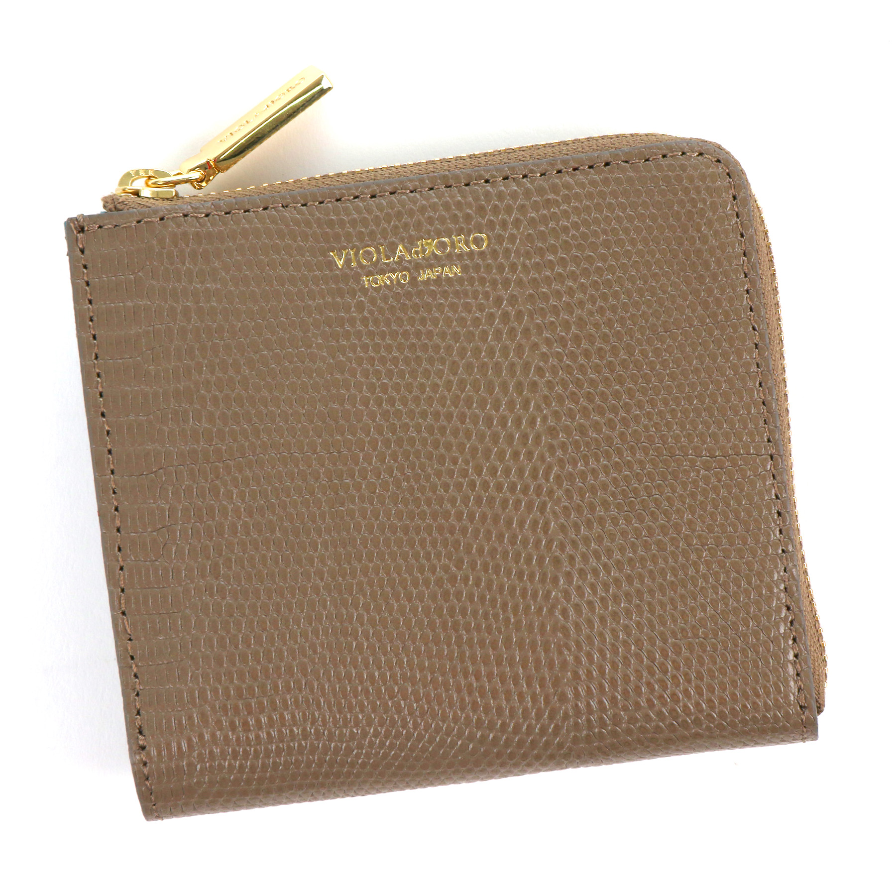 VIOLAd'ORO ヴィオラドーロ PORTA ポルタ 二つ折りL字型財布 V-5056