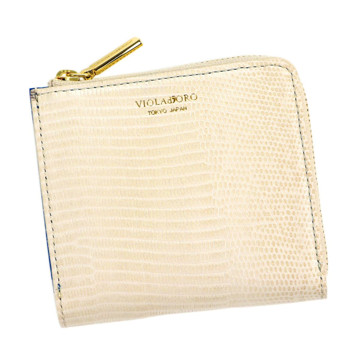 VIOLAd'ORO ヴィオラドーロ PORTA ポルタ 二つ折りL字型財布 V-5056