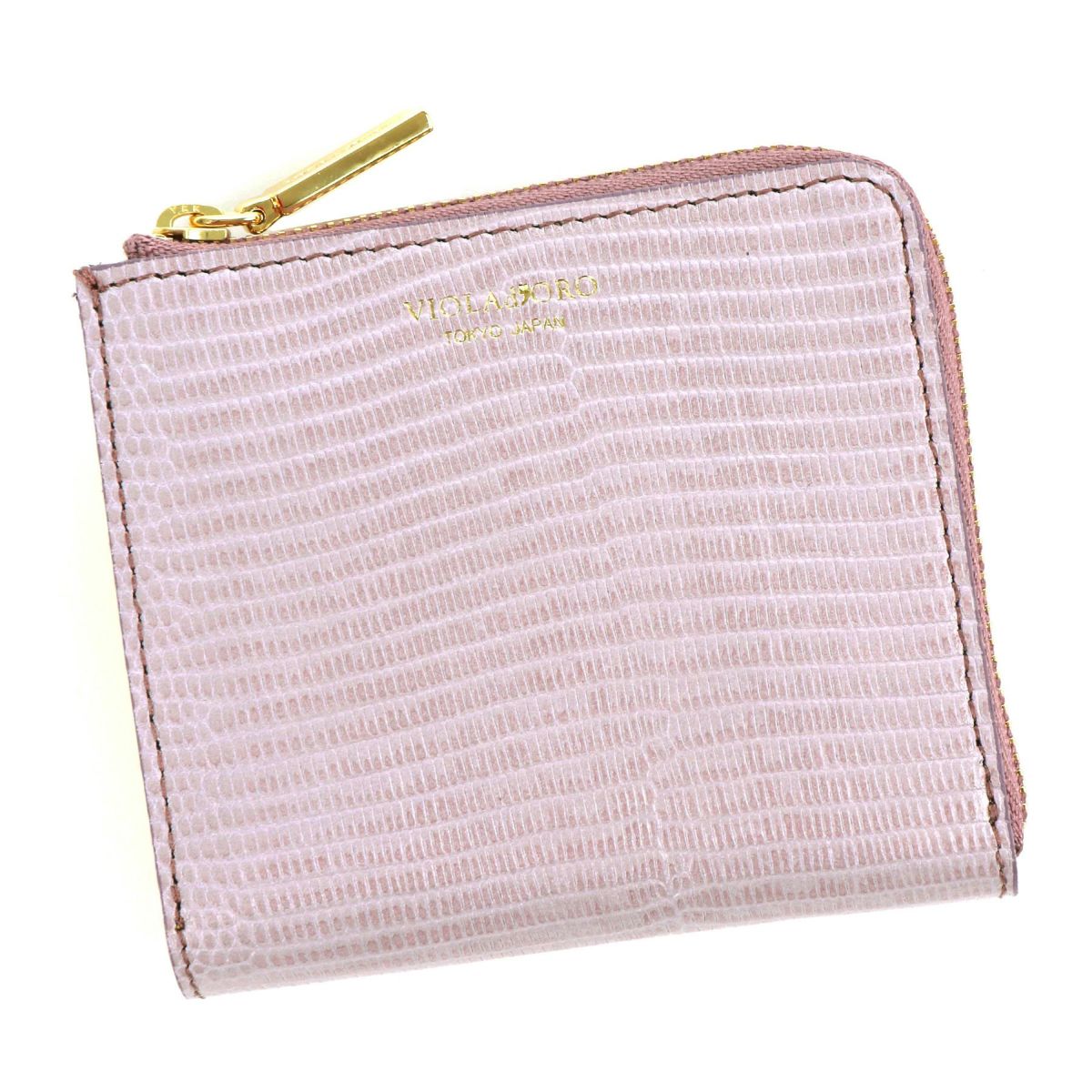 VIOLAd'ORO ヴィオラドーロ PORTA ポルタ 二つ折りL字型財布 V-5056