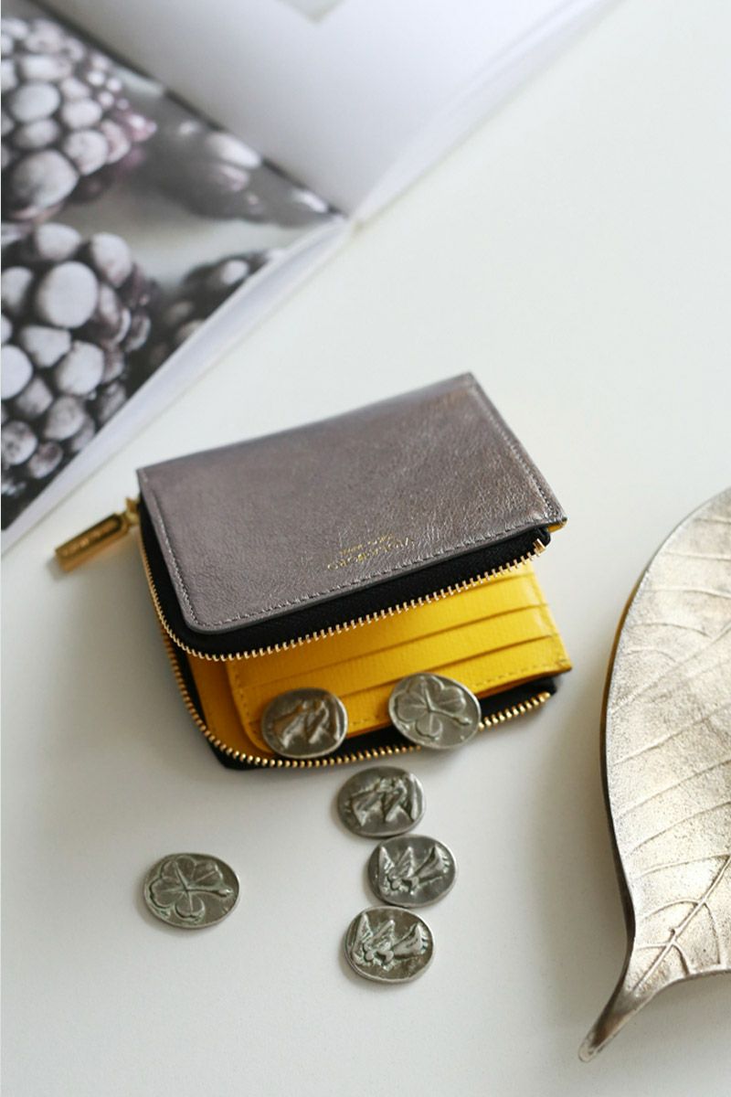VIOLAd'ORO ヴィオラドーロ PORTA ポルタ 二つ折りL字型財布 V-5063