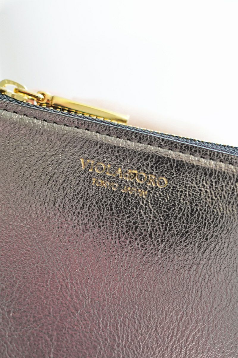VIOLAd'ORO ヴィオラドーロ PORTA ポルタ 二つ折りL字型財布 V-5063