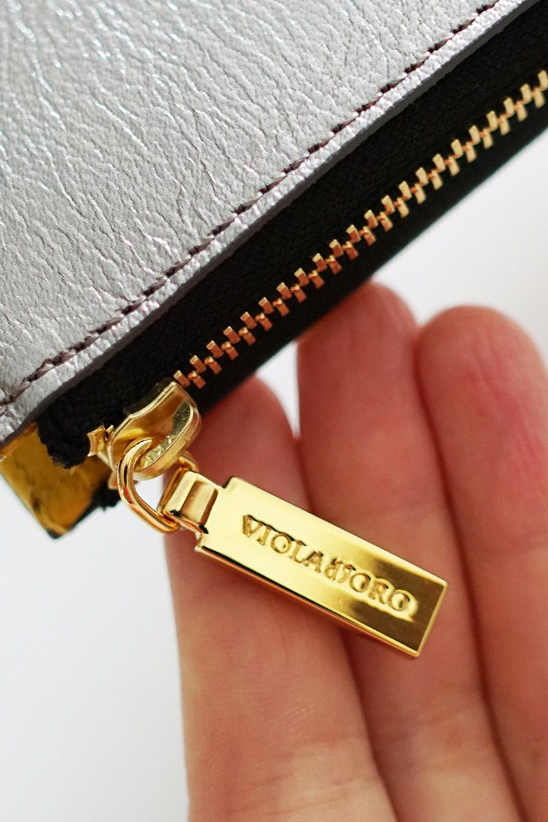 VIOLAd'ORO ヴィオラドーロ PORTA ポルタ 二つ折りL字型財布 V-5063