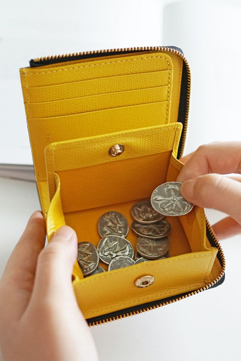 VIOLAd'ORO ヴィオラドーロ PORTA ポルタ 二つ折りL字型財布 V-5063