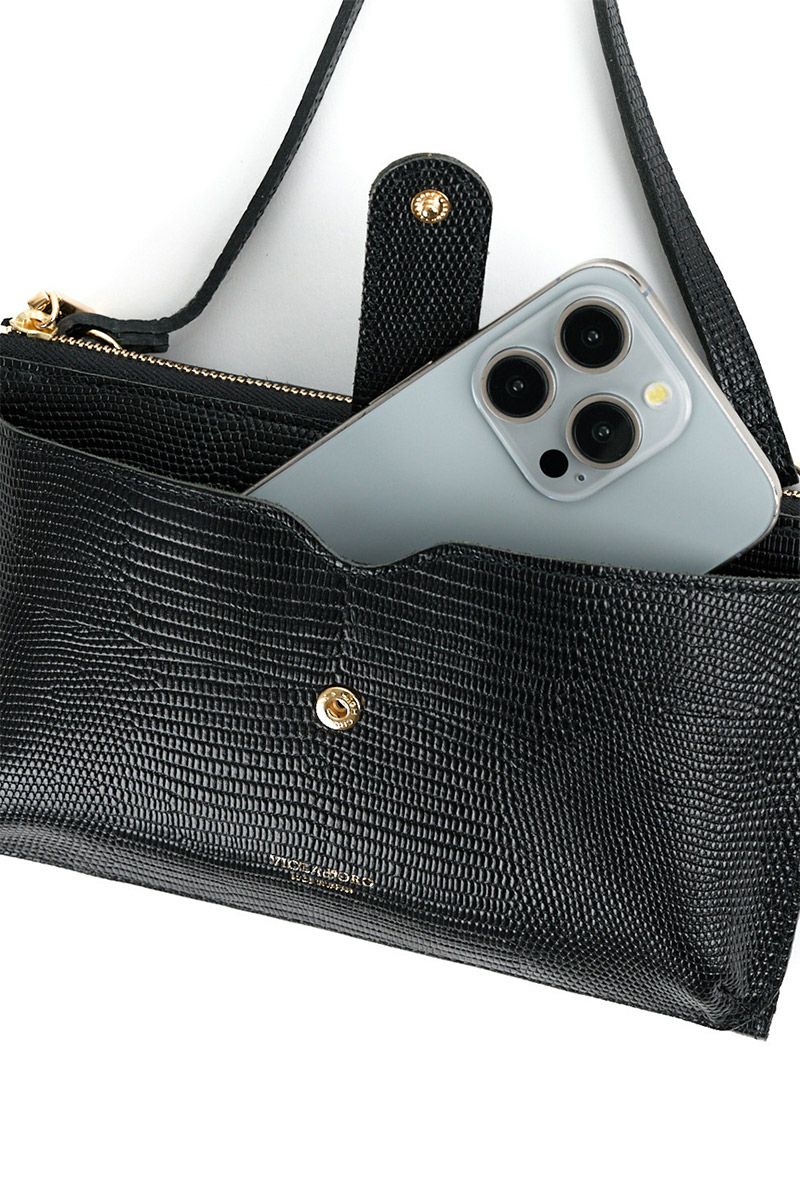 VIOLAd'ORO ヴィオラドーロ ADRIA アドリア 横型スマートフォンポシェット V-1326