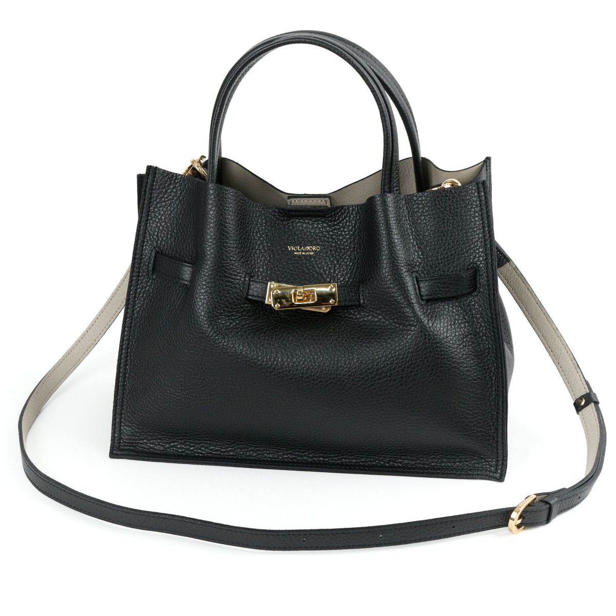 VIOLAd'ORO ヴィオラドーロ TRERO トレロ WフェイストートバッグM V-1496
