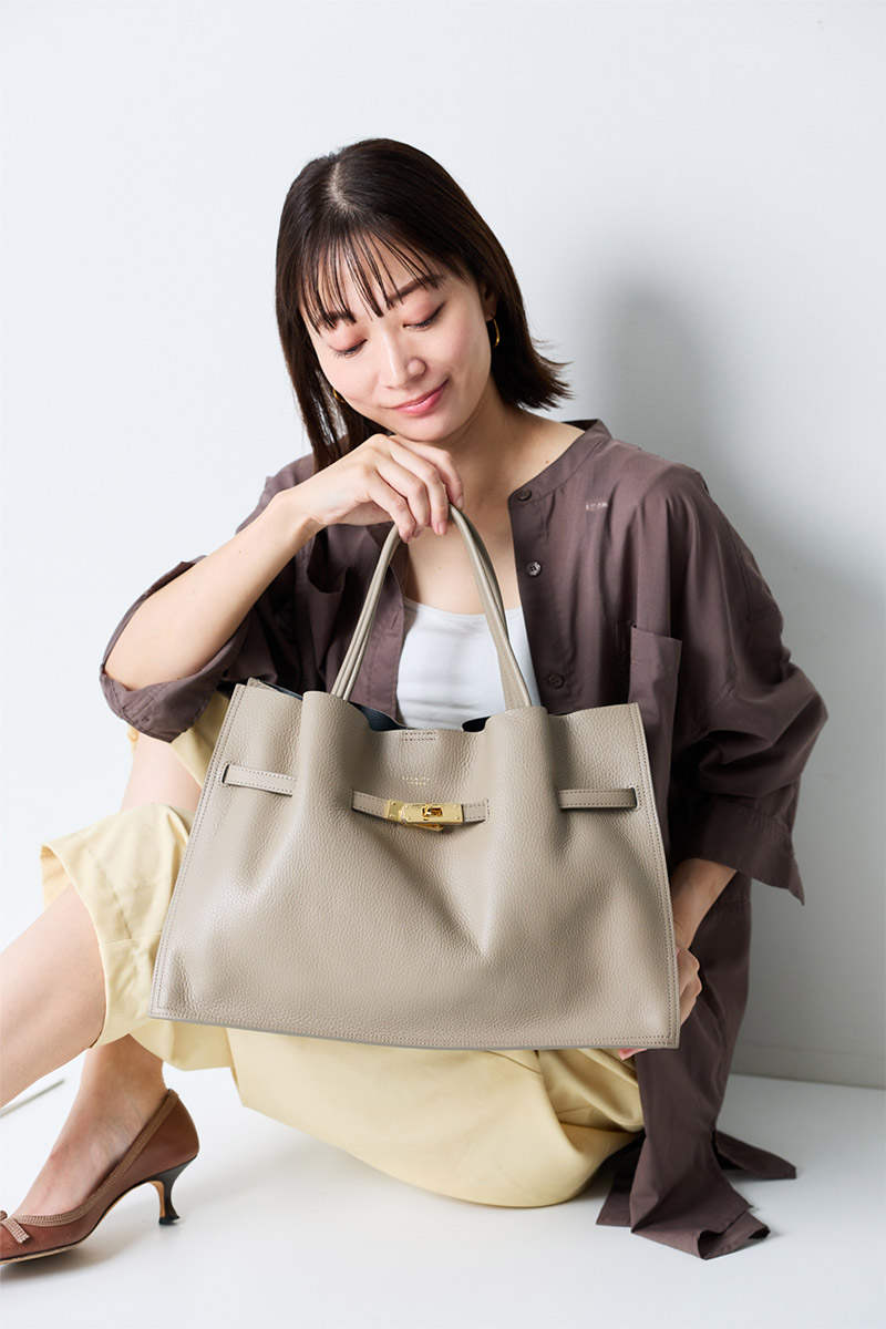 VIOLAd'ORO ヴィオラドーロ TRERO トレロ WフェイストートバッグL V-1497