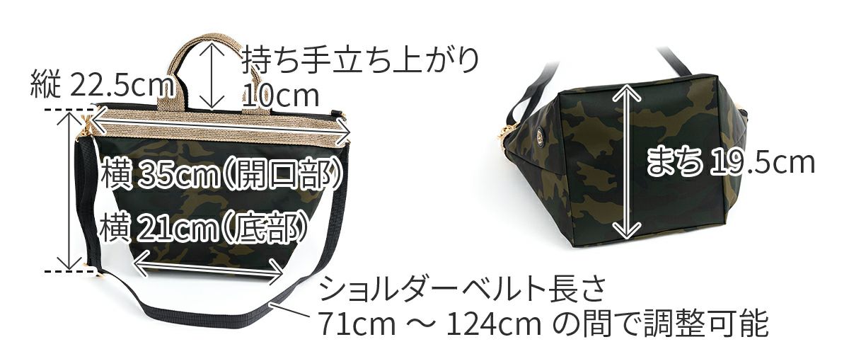 VIOLAd'ORO ヴィオラドーロ GINO ジーノ ナイロン×ゴールドテープトートバッグM V-2037