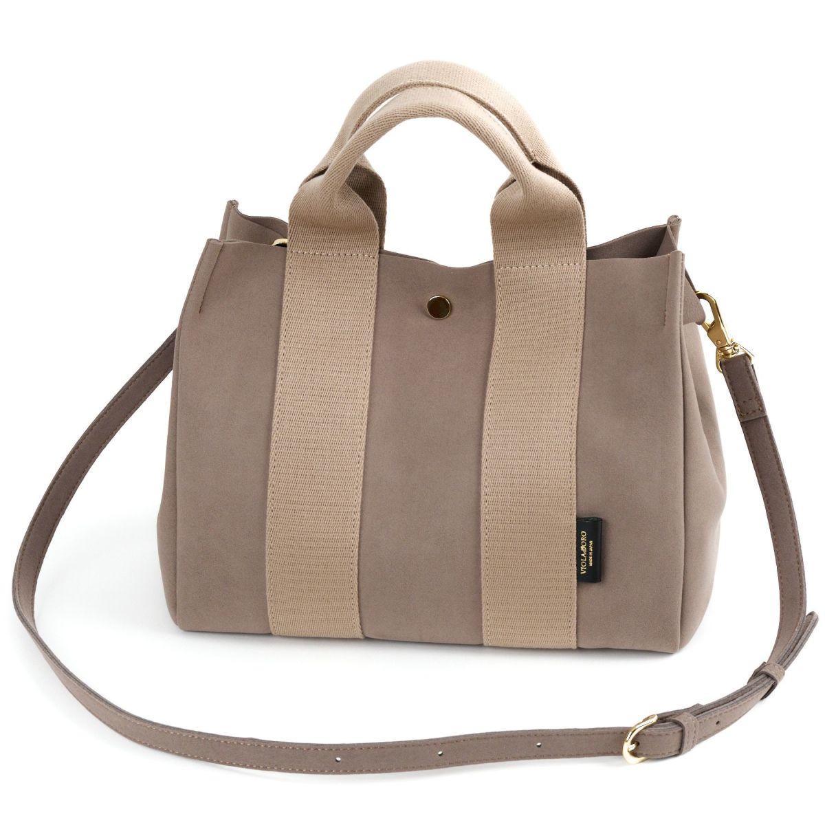 VIOLAd'ORO ヴィオラドーロ GINO ジーノ マイクロファイバースエードトートバッグM V-2063